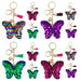 Wholesale reflective Sequin butterfly keychains JDC-KC-YD028 Keychains 帝雁 Random Wholesale Jewelry JoyasDeChina Joyas De China