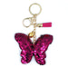 Wholesale reflective Sequin butterfly keychains JDC-KC-YD028 Keychains 帝雁 Rose red Wholesale Jewelry JoyasDeChina Joyas De China