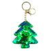 Wholesale reflective Sequin Christmas tree keychains JDC-KC-YD024 Keychains 帝雁 green gold Wholesale Jewelry JoyasDeChina Joyas De China