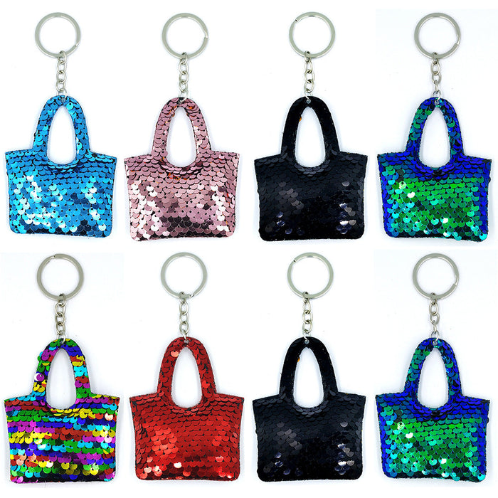 Wholesale reflective Sequin Handbag Keychains JDC-KC-YD034 Keychains 帝雁 Random 9cm Wholesale Jewelry JoyasDeChina Joyas De China