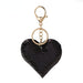 Wholesale Reflective Sequins Heart Keychain JDC-KC-PRY007 Keychains 彭日耀 black Sequin Heart Wholesale Jewelry JoyasDeChina Joyas De China