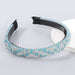 Wholesale resin acrylic geometric headband JDC-HD-JL009 Headband JoyasDeChina cyan-blue Wholesale Jewelry JoyasDeChina Joyas De China