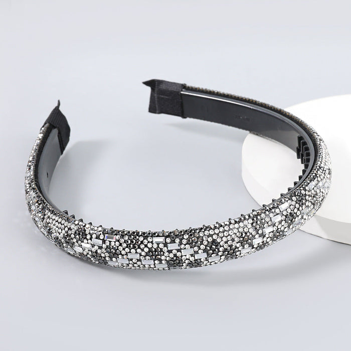 Wholesale resin acrylic geometric headband JDC-HD-JL009 Headband JoyasDeChina grey Wholesale Jewelry JoyasDeChina Joyas De China