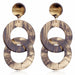 Wholesale Resin Acrylic Hoop Chain Earrings JDC-ES-JuF001 Earrings 巨发 Wholesale Jewelry JoyasDeChina Joyas De China