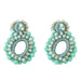 Wholesale resin Blue Earrings JDC-ES-AS032 Earrings 翱?N Green Wholesale Jewelry JoyasDeChina Joyas De China
