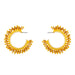 Wholesale resin C-shaped black Earrings JDC-ES-AS049 Earrings 翱?N yellow Wholesale Jewelry JoyasDeChina Joyas De China