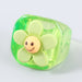 Wholesale Resin Candy Color Flower Rings JDC-RS-JL158 Rings JoyasDeChina green Wholesale Jewelry JoyasDeChina Joyas De China