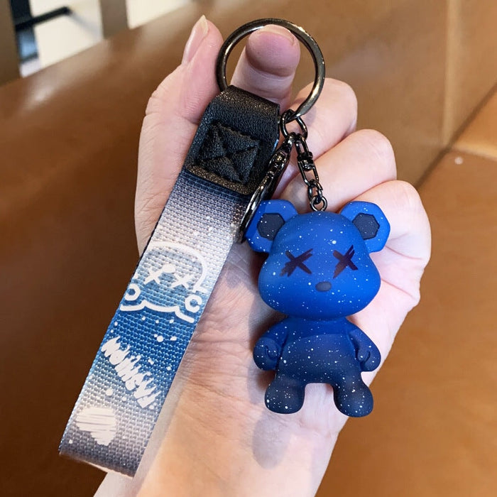 Wholesale Resin Color Changing Bear Keychain JDC-KC-YiChang003 Keychains 依昌 blue Wholesale Jewelry JoyasDeChina Joyas De China