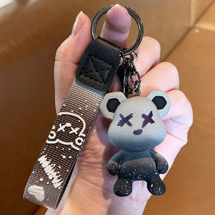 Wholesale Resin Color Changing Bear Keychain JDC-KC-YiChang003 Keychains 依昌 grey Wholesale Jewelry JoyasDeChina Joyas De China