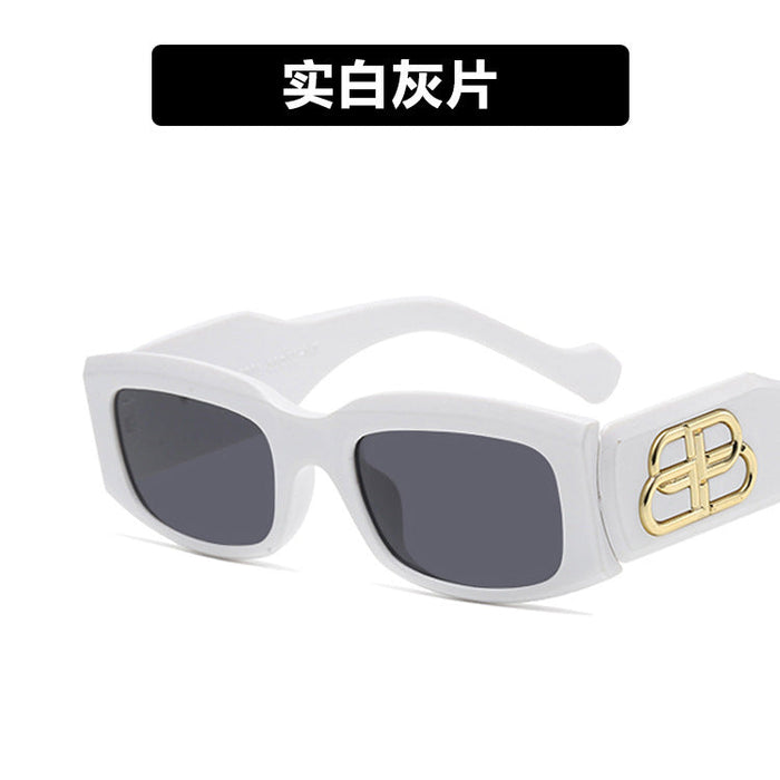 Wholesale resin concave Sunglasses JDC-SG-KD095 SunGlasses çæ¶Ü Solid white as figure Wholesale Jewelry JoyasDeChina Joyas De China