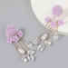 Wholesale resin flower acrylic imitation pearl earrings JDC-ES-JL125 Earrings JoyasDeChina Wholesale Jewelry JoyasDeChina Joyas De China