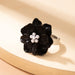 Wholesale resin flower pearl single ring JDC-RS-C343 Rings 咏歌 20820 Wholesale Jewelry JoyasDeChina Joyas De China