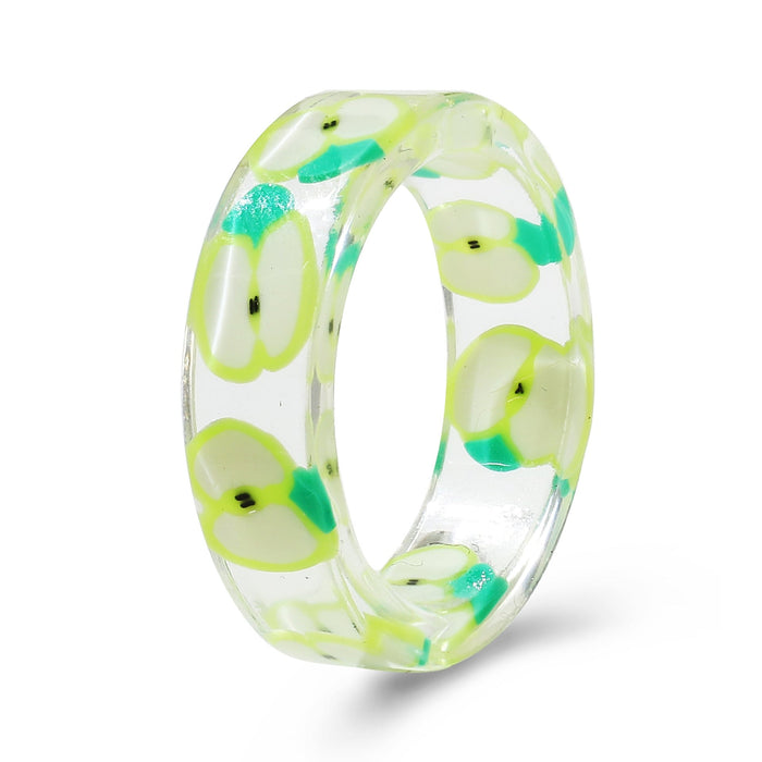 Wholesale Resin Fruit Rings JDC-RS-F108 Rings 韩之尚 5342309 / Wholesale Jewelry JoyasDeChina Joyas De China