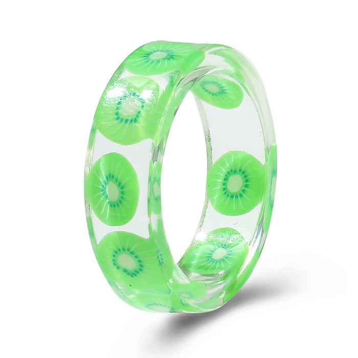Wholesale Resin Fruit Rings JDC-RS-F108 Rings 韩之尚 5342310 / Wholesale Jewelry JoyasDeChina Joyas De China