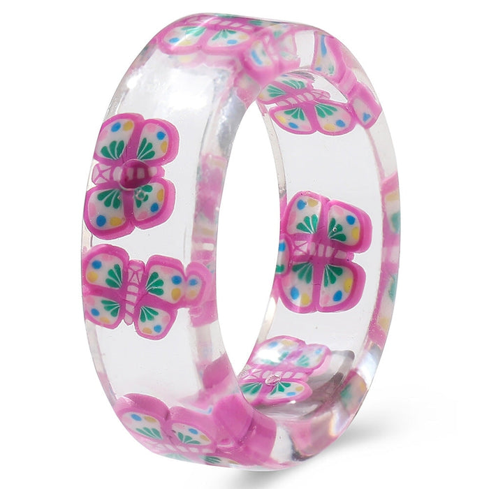 Wholesale Resin Fruit Rings JDC-RS-F108 Rings 韩之尚 5381203 / Wholesale Jewelry JoyasDeChina Joyas De China