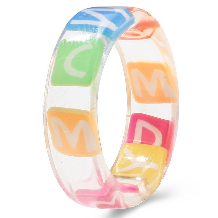 Wholesale Resin Fruit Rings JDC-RS-F108 Rings 韩之尚 5381207 / Wholesale Jewelry JoyasDeChina Joyas De China
