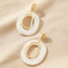 Wholesale resin geometric round earrings JDC-ES-C457 Earrings 咏歌 20018gold Wholesale Jewelry JoyasDeChina Joyas De China