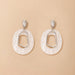Wholesale resin geometric round earrings JDC-ES-C457 Earrings 咏歌 20018silver Wholesale Jewelry JoyasDeChina Joyas De China