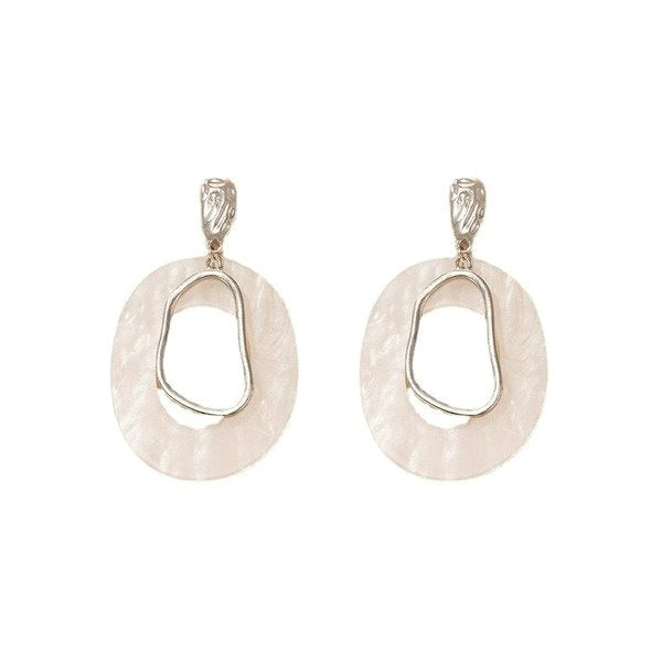 Wholesale resin geometric round earrings JDC-ES-C457 Earrings 咏歌 Wholesale Jewelry JoyasDeChina Joyas De China
