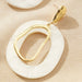 Wholesale resin geometric round earrings JDC-ES-C457 Earrings 咏歌 Wholesale Jewelry JoyasDeChina Joyas De China