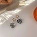 Wholesale resin Love Earrings JDC-ES-MS185 Earrings JoyasDeChina B black Wholesale Jewelry JoyasDeChina Joyas De China