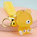 Wholesale Resin Palm Bear Cute Keychain JDC-KC-WS085 Keychains 围颂 yellow Wholesale Jewelry JoyasDeChina Joyas De China