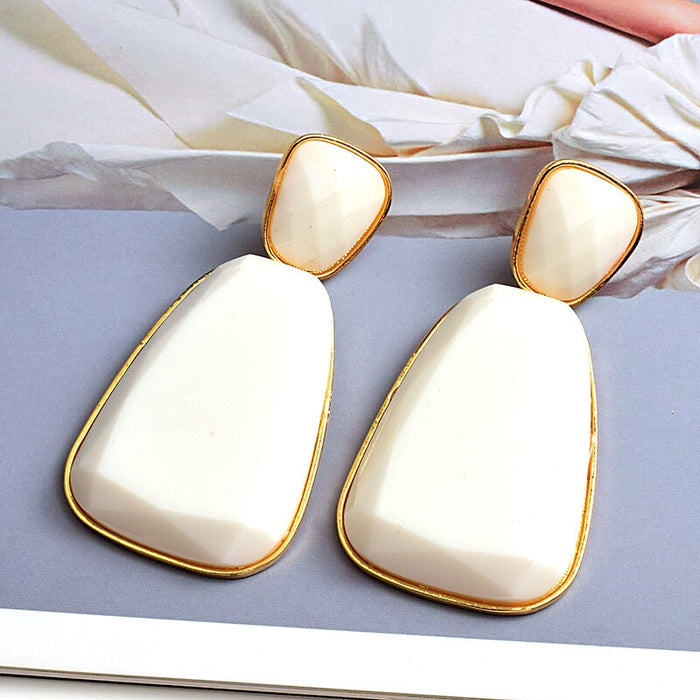 Wholesale Resin Plastic Geometric Shape Earrings JDC-ES-SK020 Earrings 深刻 Wholesale Jewelry JoyasDeChina Joyas De China