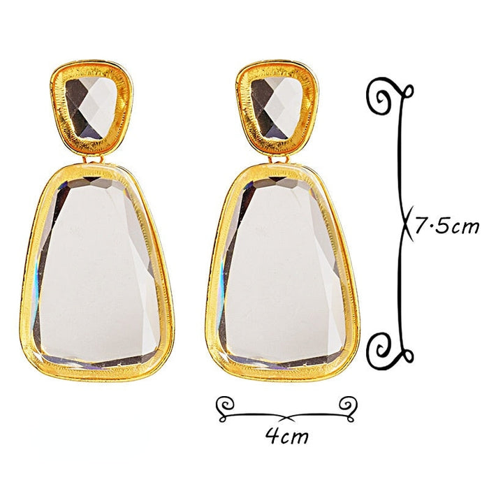 Wholesale Resin Plastic Geometric Shape Earrings JDC-ES-SK020 Earrings 深刻 Wholesale Jewelry JoyasDeChina Joyas De China