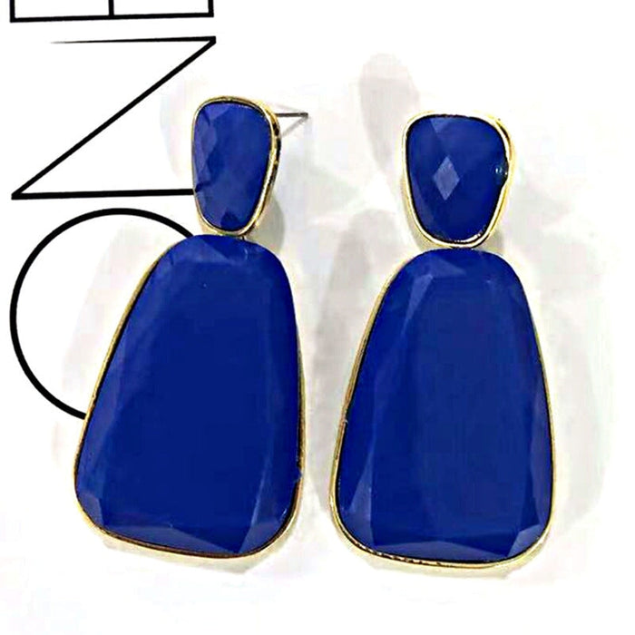 Wholesale Resin Plastic Geometric Shape Earrings JDC-ES-SK020 Earrings 深刻 purple 1 Wholesale Jewelry JoyasDeChina Joyas De China