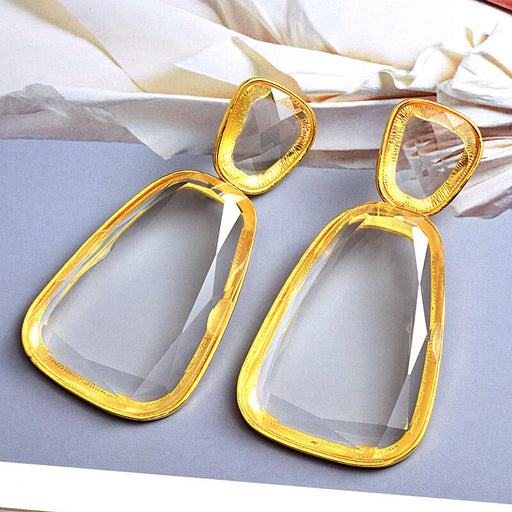 Wholesale Resin Plastic Geometric Shape Earrings JDC-ES-SK020 Earrings 深刻 white 1 Wholesale Jewelry JoyasDeChina Joyas De China
