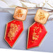 Wholesale Resin Plating Alloy Rhinestone Earrings JDC-ES-SK019 Earrings 深刻 black 1 Wholesale Jewelry JoyasDeChina Joyas De China
