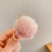 Wholesale resin plush ball hairpin JDC-HC-i333 Hair Clips JoyasDeChina 5# pink Wholesale Jewelry JoyasDeChina Joyas De China