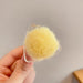 Wholesale resin plush ball hairpin JDC-HC-i333 Hair Clips JoyasDeChina 7# yellow Wholesale Jewelry JoyasDeChina Joyas De China