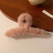 Wholesale resin plush hair clips JDC-HC-BY003 Hair Clips 宝钰 pink Wholesale Jewelry JoyasDeChina Joyas De China