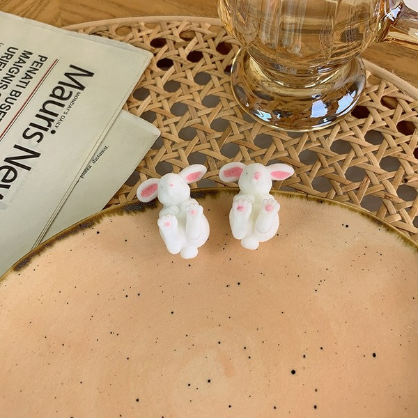 Wholesale resin rabbit Earrings JDC-ES-MS176 Earrings JoyasDeChina Wholesale Jewelry JoyasDeChina Joyas De China