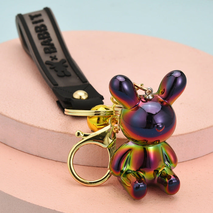 Wholesale resin rabbit keychain JDC-KC-WS089 Keychains 围颂 color Wholesale Jewelry JoyasDeChina Joyas De China