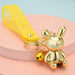 Wholesale resin rabbit keychain JDC-KC-WS089 Keychains 围颂 gold Wholesale Jewelry JoyasDeChina Joyas De China