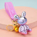 Wholesale resin rabbit keychain JDC-KC-WS089 Keychains 围颂 purple Wholesale Jewelry JoyasDeChina Joyas De China