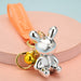 Wholesale resin rabbit keychain JDC-KC-WS089 Keychains 围颂 silver Wholesale Jewelry JoyasDeChina Joyas De China