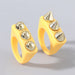 Wholesale resin round rivet rings 2-piece set JDC-RS-JL170 Rings JoyasDeChina yellow Wholesale Jewelry JoyasDeChina Joyas De China