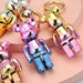 Wholesale resin violent bear keychain JDC-KC-WS081 Keychains 围颂 Wholesale Jewelry JoyasDeChina Joyas De China