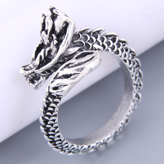 Wholesale retro auspicious snake temperament ring JDC-RS-WY110 Rings JoyasDeChina 1# Wholesale Jewelry JoyasDeChina Joyas De China