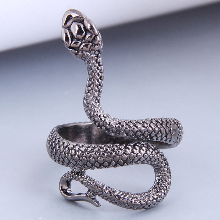 Wholesale retro auspicious snake temperament ring JDC-RS-WY110 Rings JoyasDeChina 7# Wholesale Jewelry JoyasDeChina Joyas De China