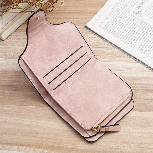 Bulk Jewelry Wholesale retro frosted leather wallet buckle wallet JDC-WT-lx006 Wholesale factory from China YIWU China