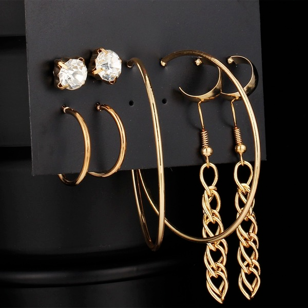 Bulk Jewelry Wholesale retro simple tassel geometric diamond earringsJDC-ES-F303 Wholesale factory from China YIWU China