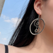Wholesale retro Tai Chi full Rhinestone contour Earrings female JDC-ES-KJ111 Earrings JoyasDeChina Color mixing 2334 Wholesale Jewelry JoyasDeChina Joyas De China