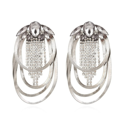 Wholesale retro temperament long Rhinestone Tassel Earrings JDC-ES-MY092 Earrings JoyasDeChina Wholesale Jewelry JoyasDeChina Joyas De China