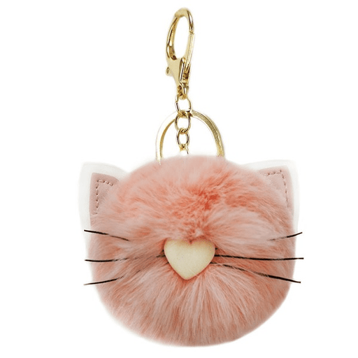 Wholesale rex rabbit fur cat keychain MOQ≥10 JDC-KC-YZ012 Keychains 永泽 Wholesale Jewelry JoyasDeChina Joyas De China