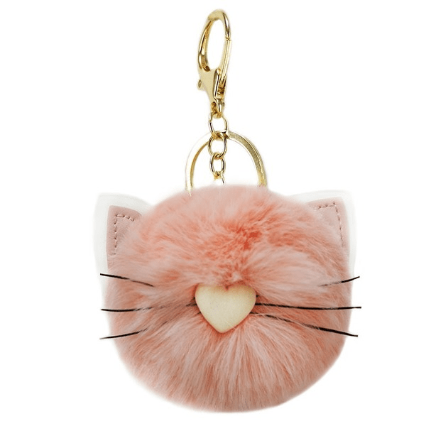 Wholesale rex rabbit fur cat keychain MOQ≥10 JDC-KC-YZ012 Keychains 永泽 Wholesale Jewelry JoyasDeChina Joyas De China