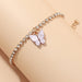 Wholesale Rhinestone Alloy Butterfly Bracelet Tennis Chain JDC-BT-NZ036 Bracelet 奈珠 BZ1234danzi Wholesale Jewelry JoyasDeChina Joyas De China